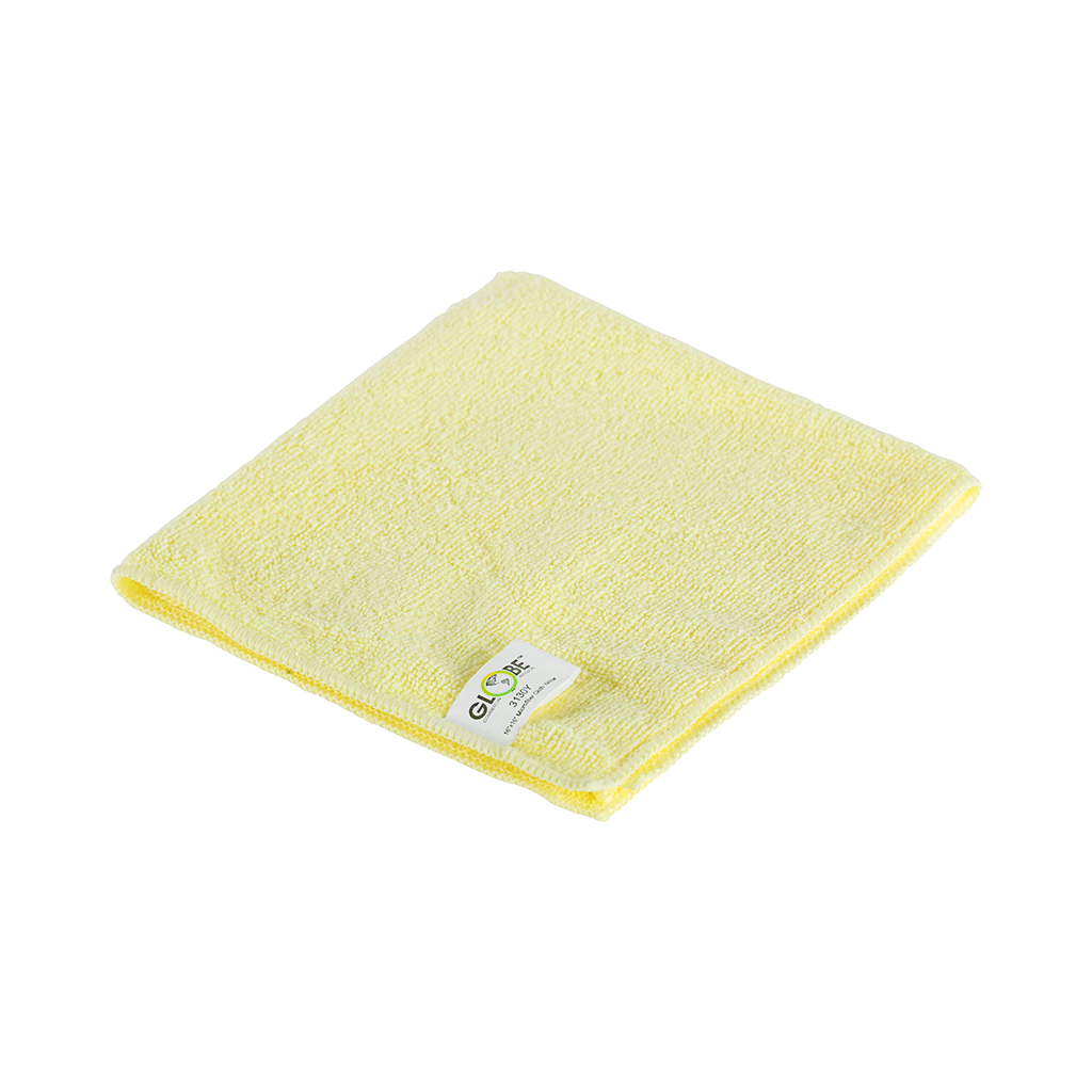 16 Inch X 16 Inch 240 GSM Microfiber Cloths - 16"L X 16"W / Yellow